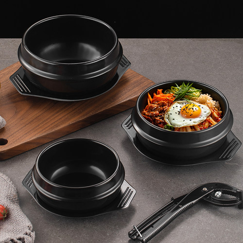 韩国石锅拌饭石锅韩式料理砂锅