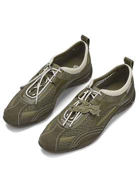 27QUAI GROSMOTT Nxde橄榄绿网面透气抽绳运动鞋复古德训鞋25新款