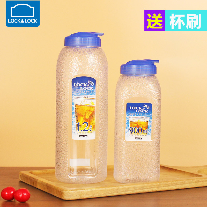 乐扣乐扣冷水壶塑料水壶大容量饮料瓶家用冰箱果汁壶韩式凉水壶