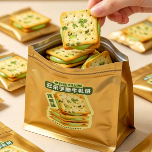 手撕牛轧饼干牛乳芝士抹茶多口味夹心饼干独立包装休闲酥脆零食