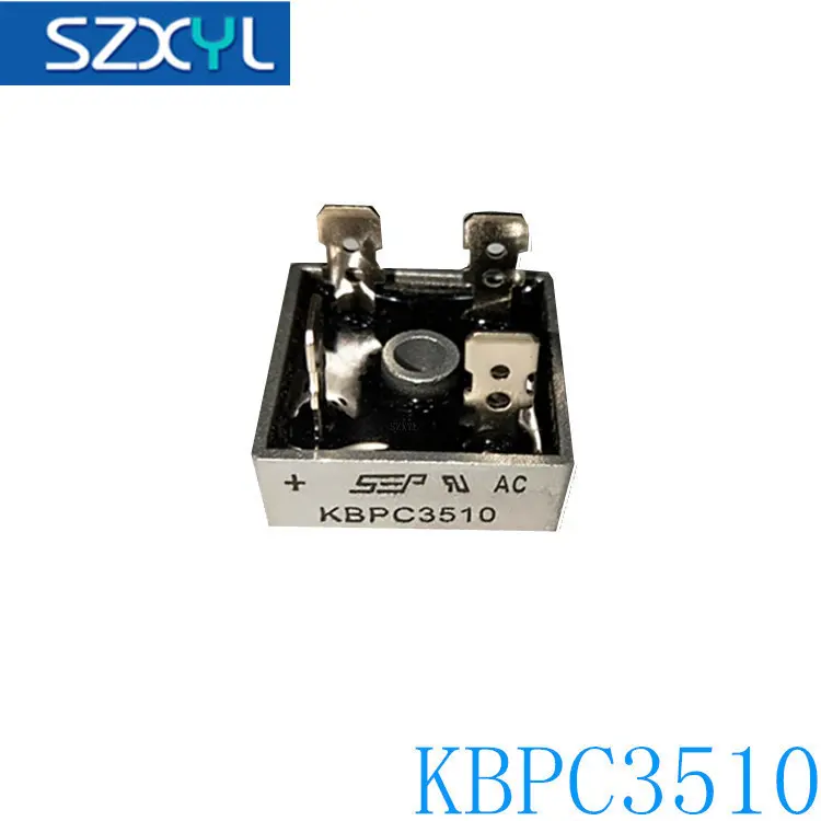 工厂直营KBPC3510电压1000V电流35A直插方桥桥堆元器件单相整流桥