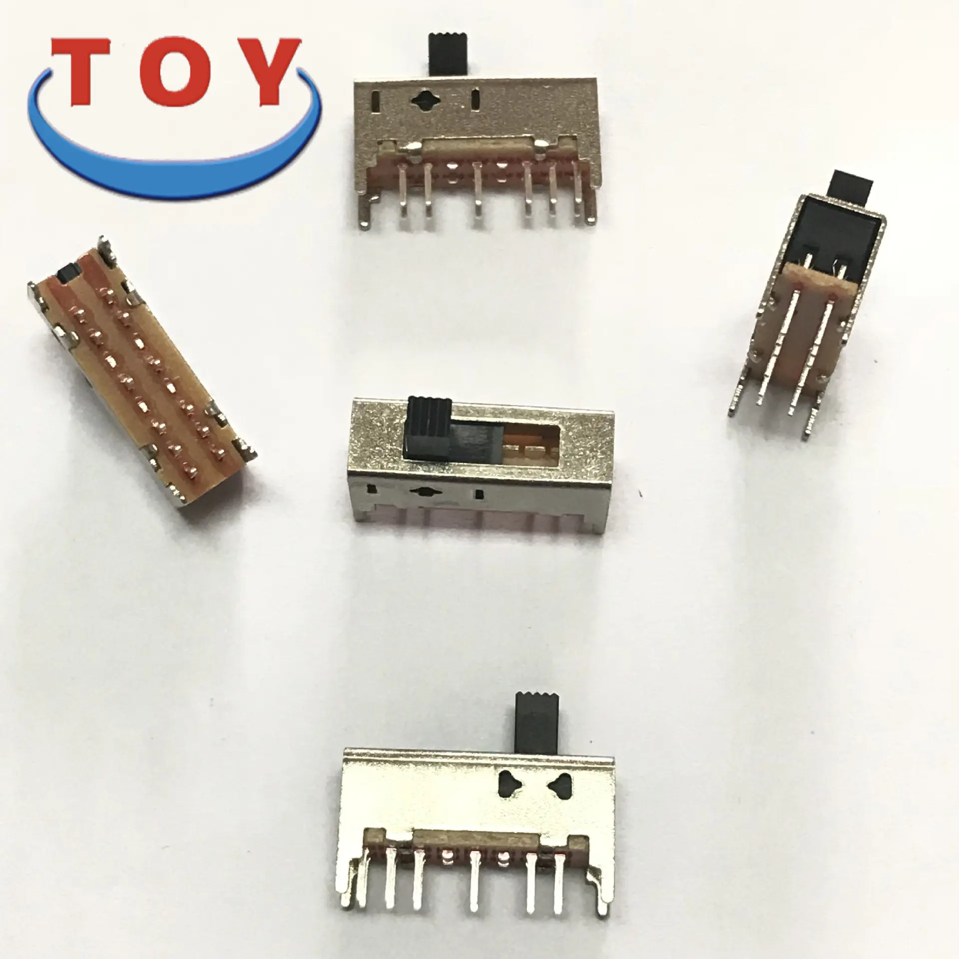 TOY直销拨动开关SS25D01立式电动玩具12针小拨动开关价格优惠