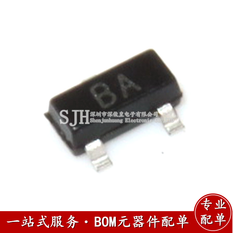 贴片三极管A1015 丝印BA SOT-23 PNP 信号晶体管2SA1015
