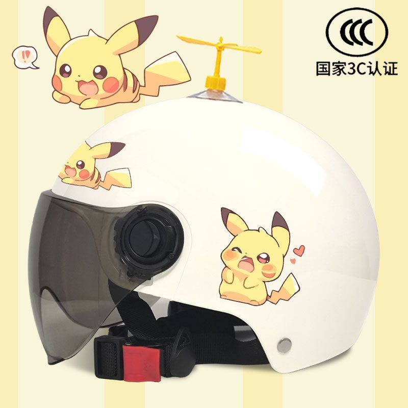 皮卡丘头盔新国标头盔