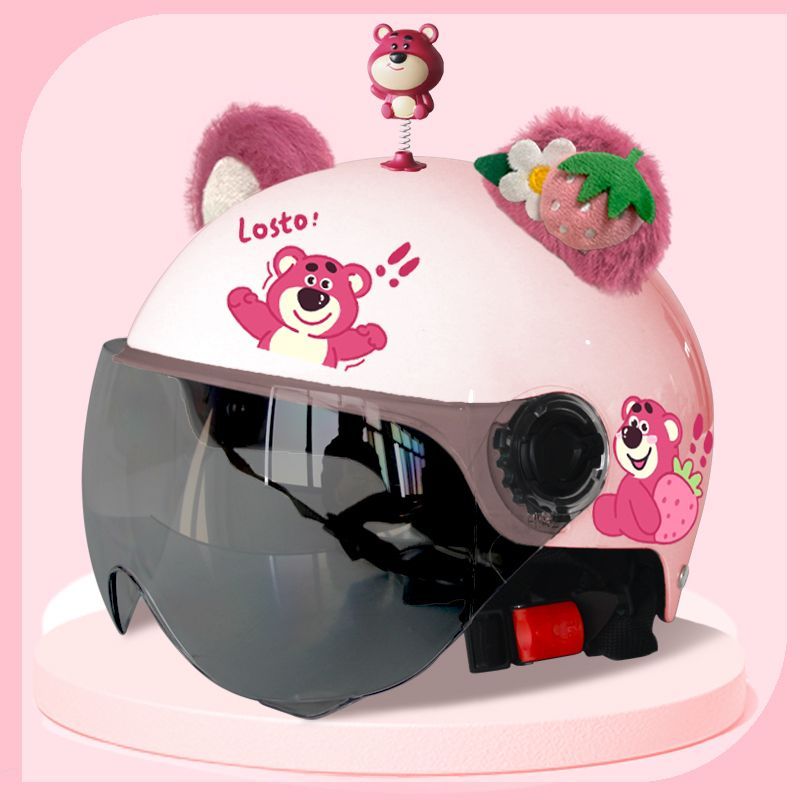 3C认证电动车头盔女孩夏季防晒可