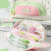 多巴胺ins风女孩笔袋女生大容量文具盒简约高颜值初高中生铅笔盒