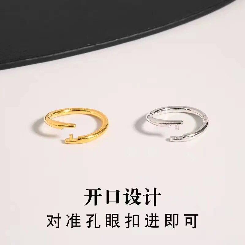 防掉新款开口圈吊坠扣头项链图片