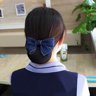 职业女士头花发网高端盘头发上班酒店护士空乘银行工作盘发网兜女