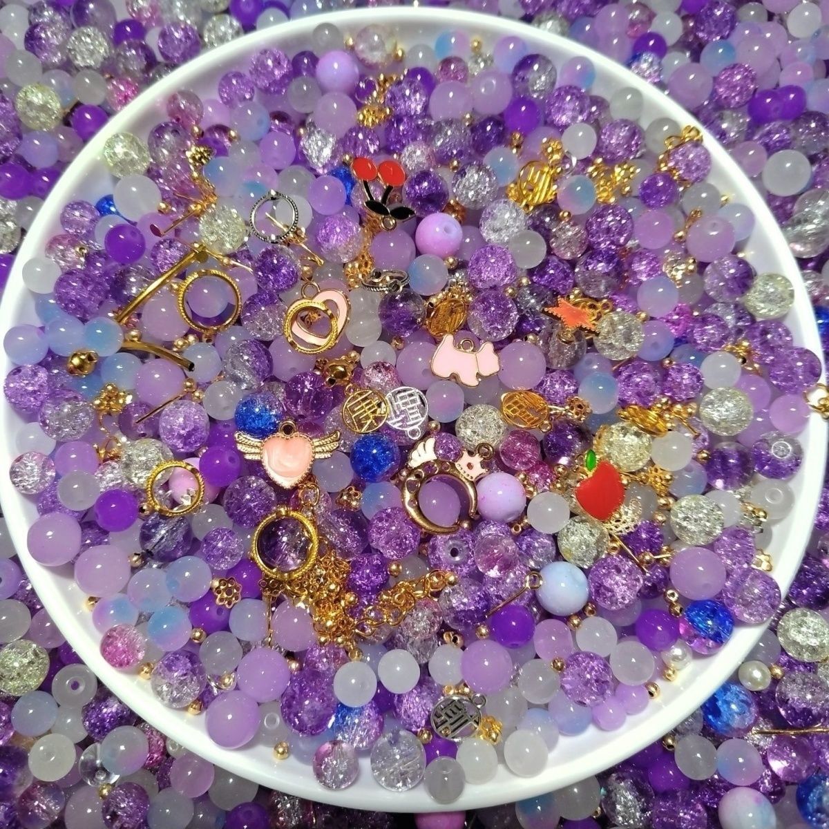 手工仿琉璃diy手工仿琉璃手链diy