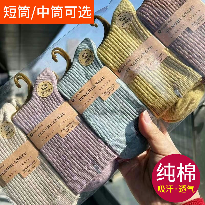 浙江诸暨袜子纯棉女士