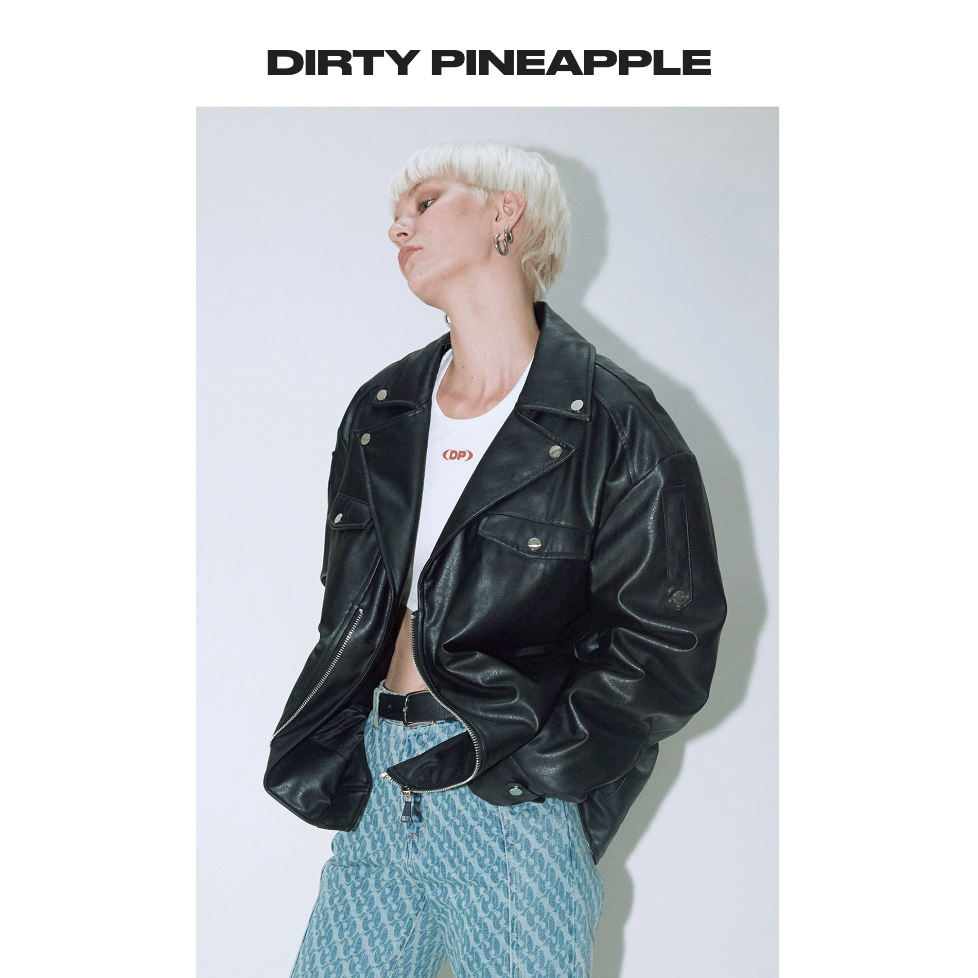 dirtypineapple90年代摩登机车厚夹克