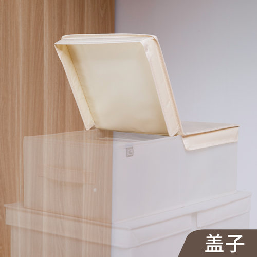 衣柜衣物分格收纳箱带盖整理神器