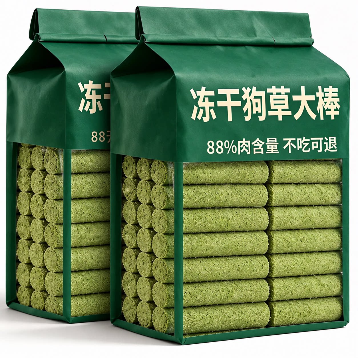 狗狗零食狗草冻干大棒小中大型幼犬金毛互动助力排磨牙棒宠物零食