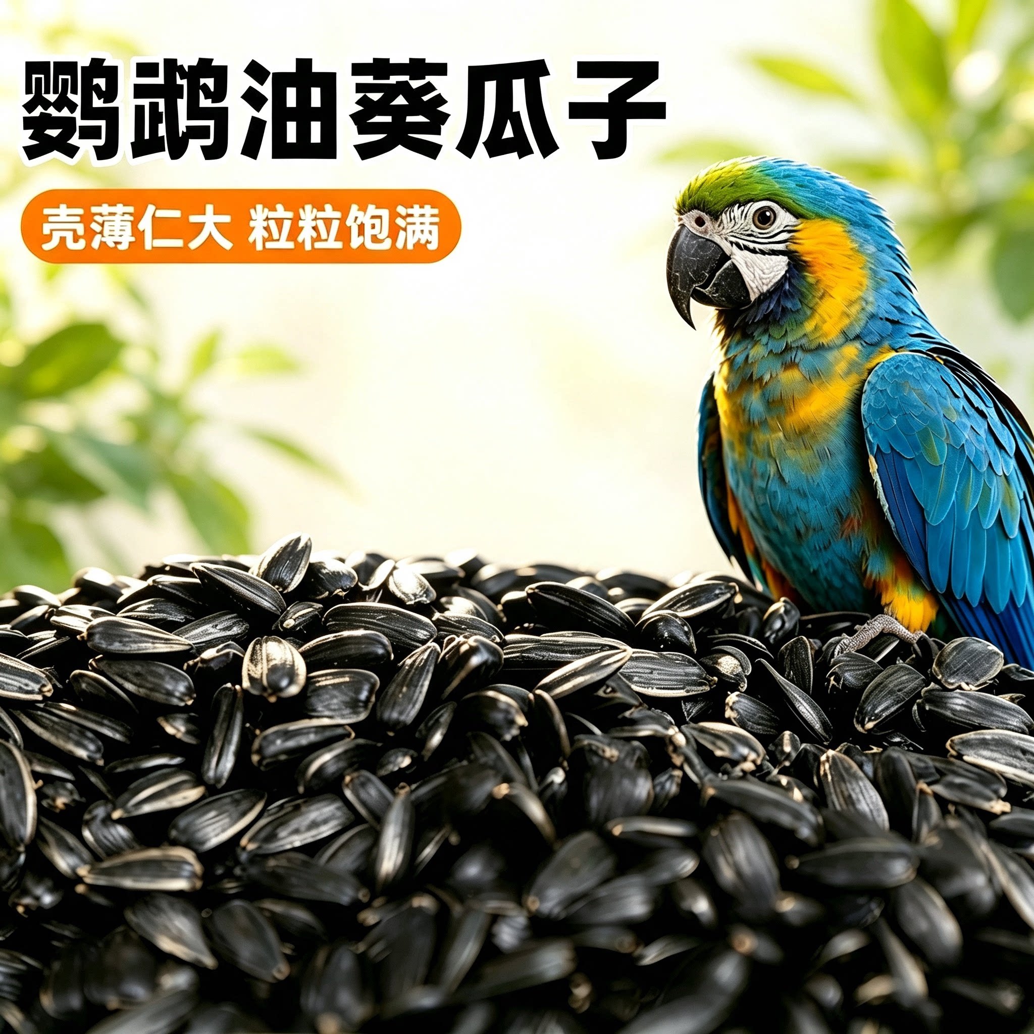 鹦鹉鸟粮食油葵小瓜子