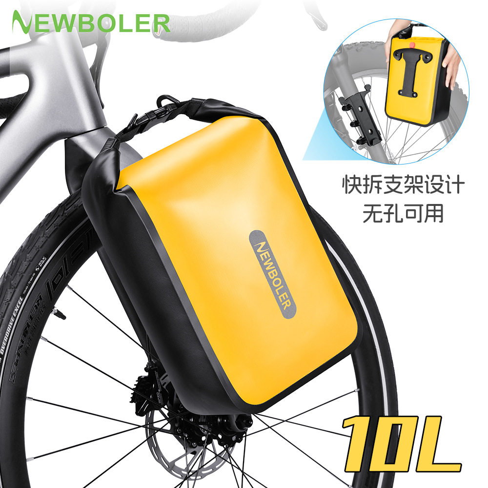 10L全防水自行车包快拆扣具前叉包跨境热卖骑行包瓜车无孔通用图片