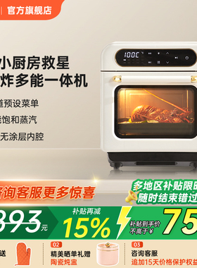 欧宁小方块台式蒸烤箱蒸烤炸一体机小型家用蒸汽电烤箱三合一烤箱