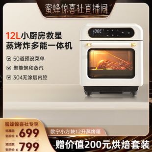 蒸烤箱蒸烤炸一体机蒸汽电烤箱 欧宁小方块台式 蜜蜂惊喜社