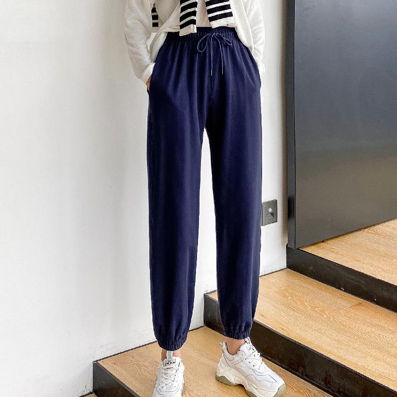 stature lantern-legged with sports casual pants women loose