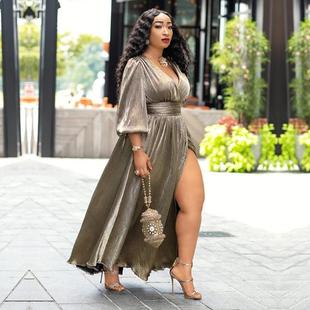 skirt long fashionable girl fat dress maternity dress