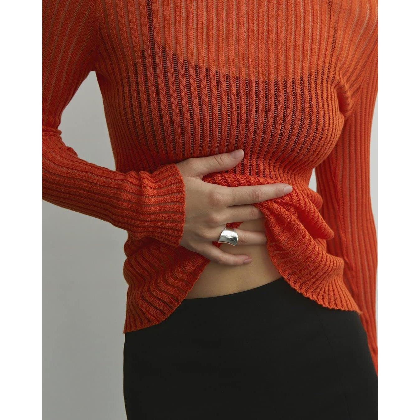 the new hot-selling long-sleeved round-neck thin and