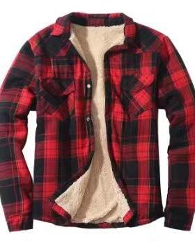 Coat Thick Jacket Coat Composite Button Lambskin Pocket