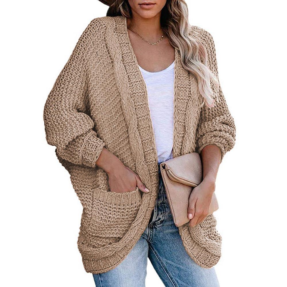 cardigan knitwear sweaters cable batwing front oversized