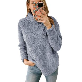 double velvet faced hem pullover sweatshirt split womens