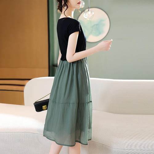 dress temperament petite two-piece fake women for dress