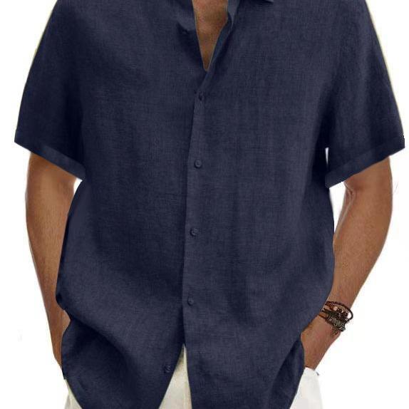 fashion cotton casual summer color beach shirt pullover