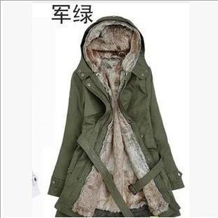 new liner parka fashion long women hooded wool coat parkas
