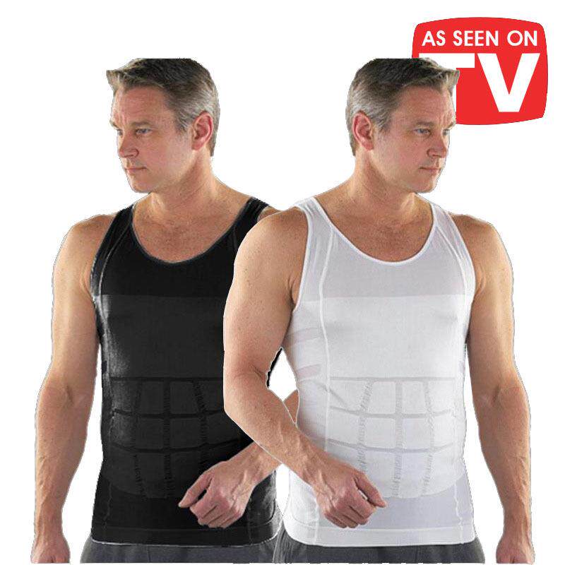 Mens body shaping vest tummy tuck chest vest for men