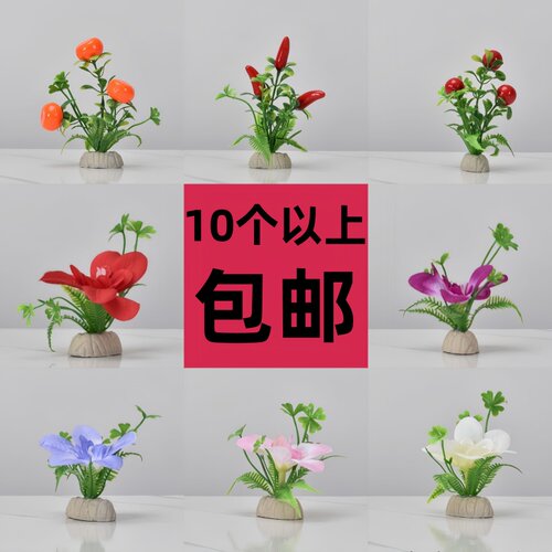 酒店摆盘装饰花草餐厅厨房明档