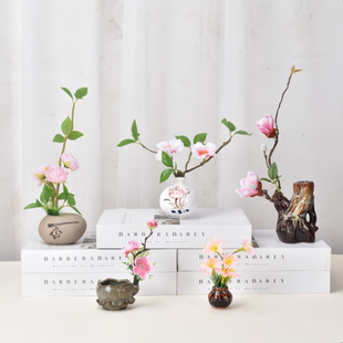 刺身摆盘装饰仿真日料菜品装盘饰点缀花草冰盘意境菜刺身菜品寿司