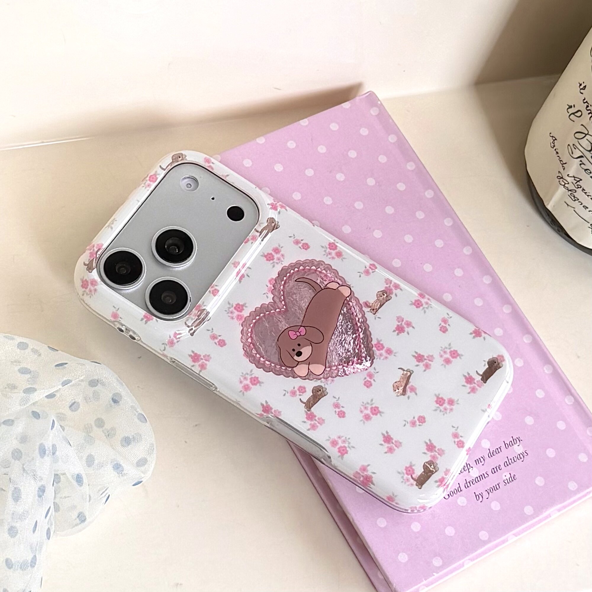 C潮牌动漫ins风英文字母17壳适用iPhone17ProMax网红明星16pro爱心腊肠狗苹果16手机壳防摔保护樱桃女15pro壳