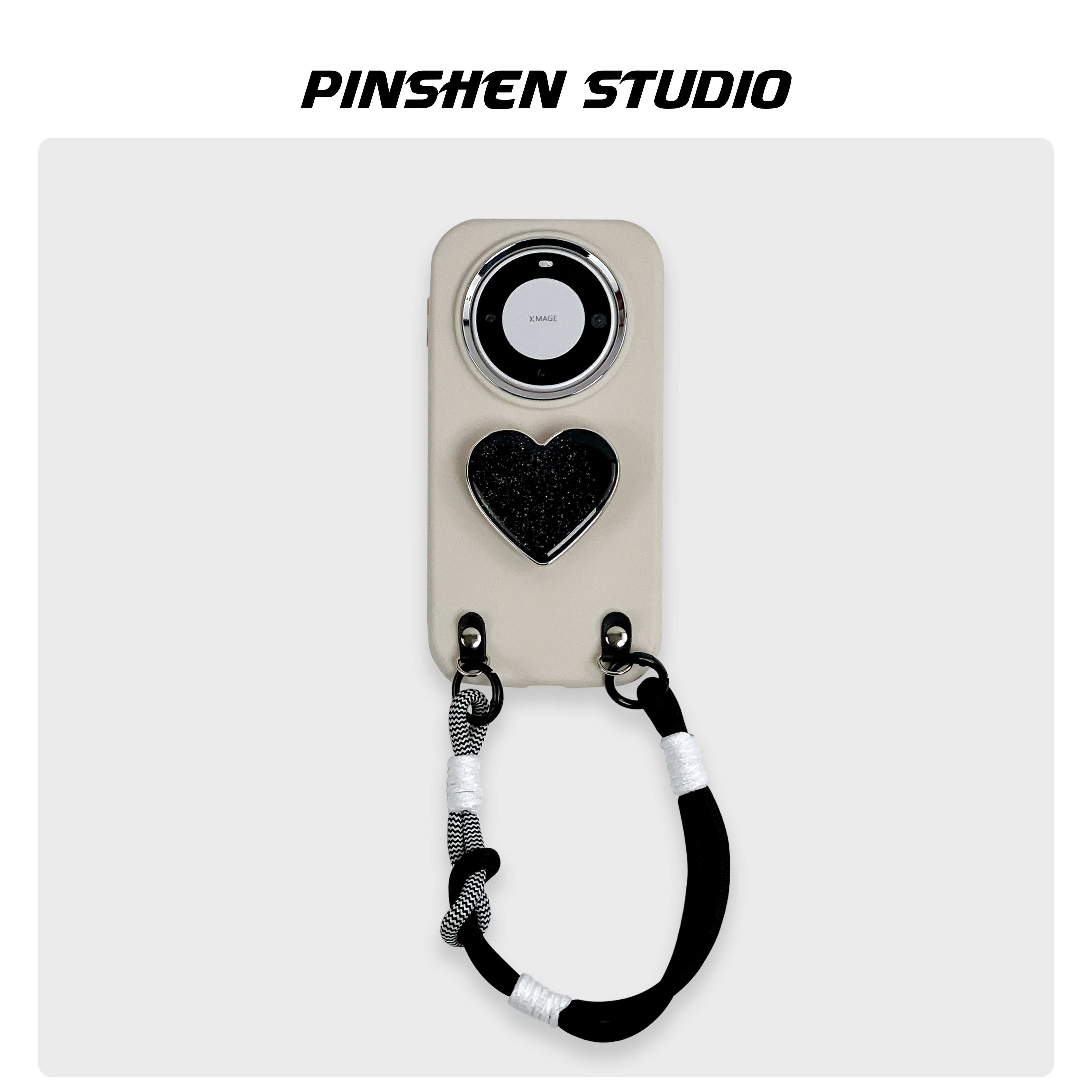 品申原创象牙白硅胶爱心支架编织手提绳适用华为mate80pro手机壳全包防摔个性ins风新款iphone17promax手机壳,3C数码配件,手机保护套/壳,淘宝优惠券,粉丝福利购,淘宝优惠卷