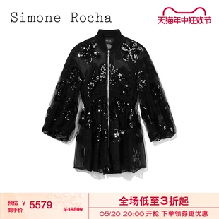 摩登复古亮片缀饰202818XK 网纱透视外套新款 Rocha女装 Simone