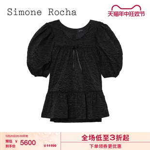 Simone 泡泡袖 连衣裙2023秋冬新品 甜美复古蓬蓬娃娃 Rocha女装