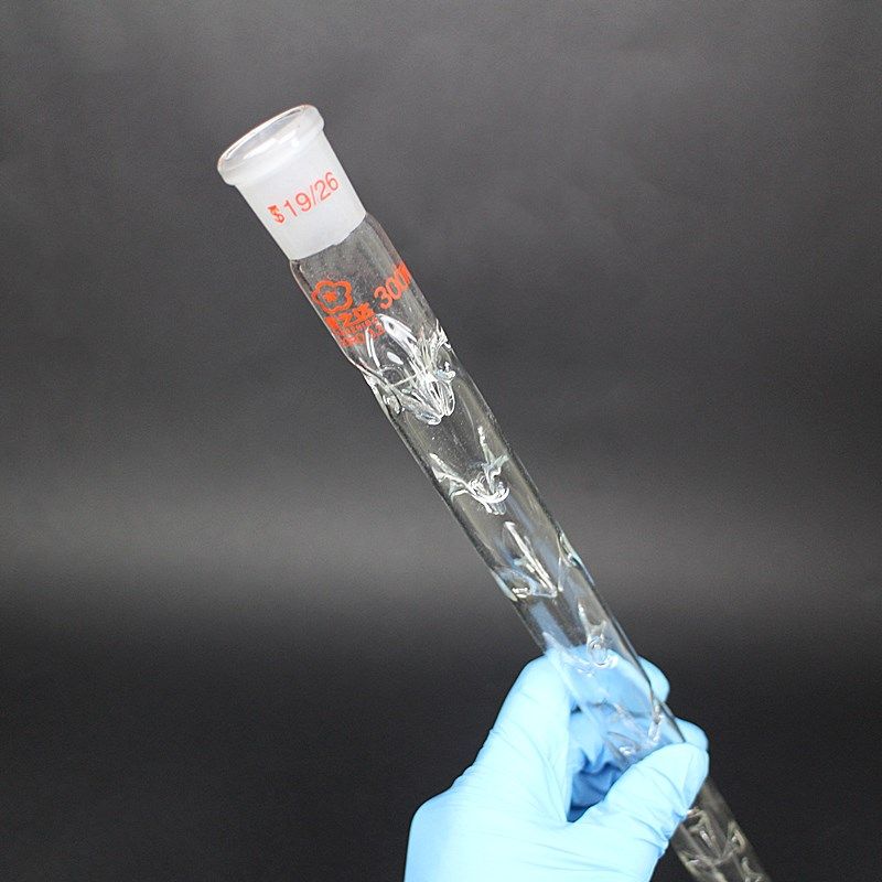 刺形蒸馏柱200mm19*2300mm24*2精馏柱分馏柱垂刺型实验室玻璃仪器