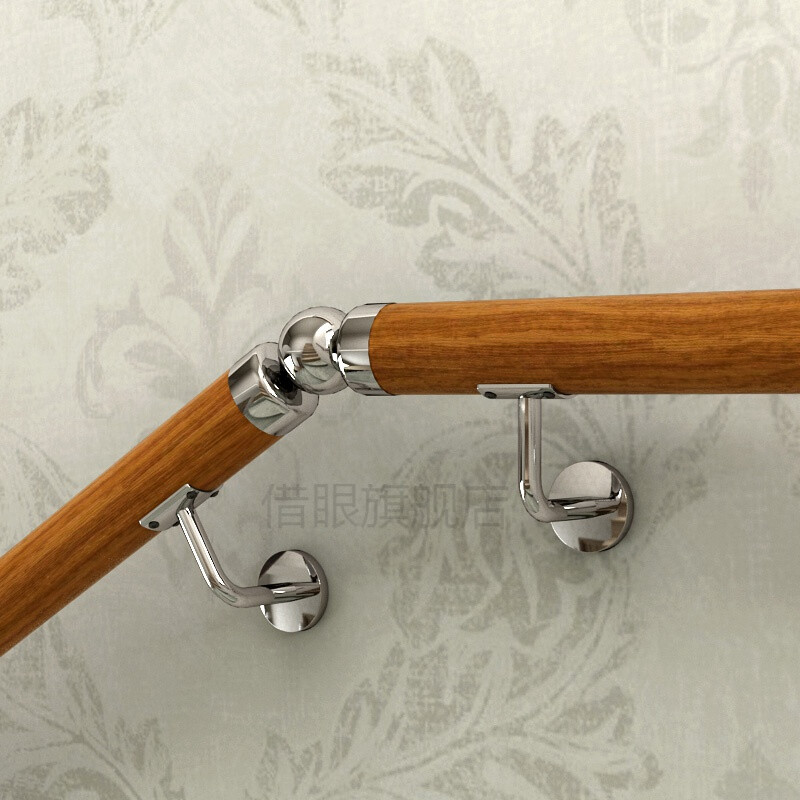 楼梯扶手实木栏杆扶手楼梯扶手栏杆靠墙楼梯扶手室内木楼梯扶手12