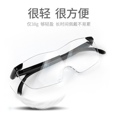 大框老人用放大3倍看书阅读老人头戴式高清眼镜型扩大镜修表眼镜