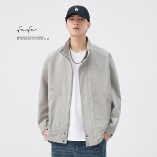 防风防水上衣外套 潮牌宽松休闲通勤立领夹克男款 FAFC2024秋季 美式