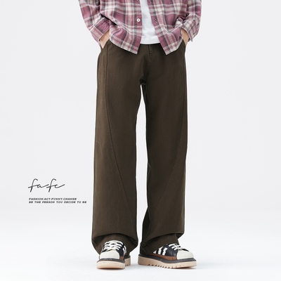 直筒宽松美式复古休闲裤FAFC阔腿