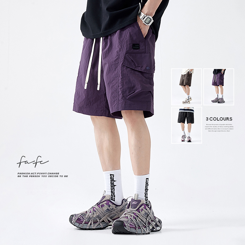FAFC舒适透气薄款凉感短裤