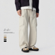 美式 复古设计感纯棉工装 休闲裤 FAFC秋季 男多口袋宽松直筒阔腿长裤