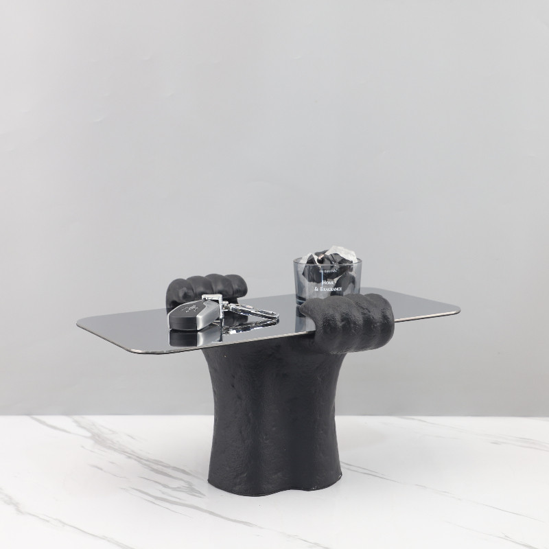 现代简约抽象树脂双手托举托盘装饰摆件客厅玄关电视柜家居装饰品,家居饰品,香薰托盘,淘宝优惠券,粉丝福利购,淘宝优惠卷