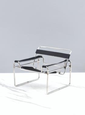 ins风金属皮革迷你椅子艺术摆件