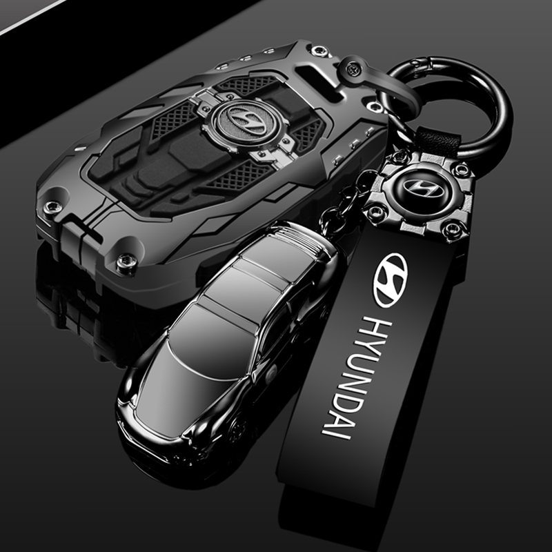 装甲男士现代钥匙套夜光合金