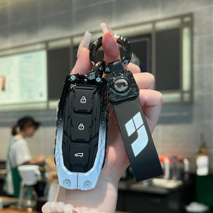 适用于理想L6钥匙套专用2024新款 L7高级汽车L9壳l8包mega扣one男