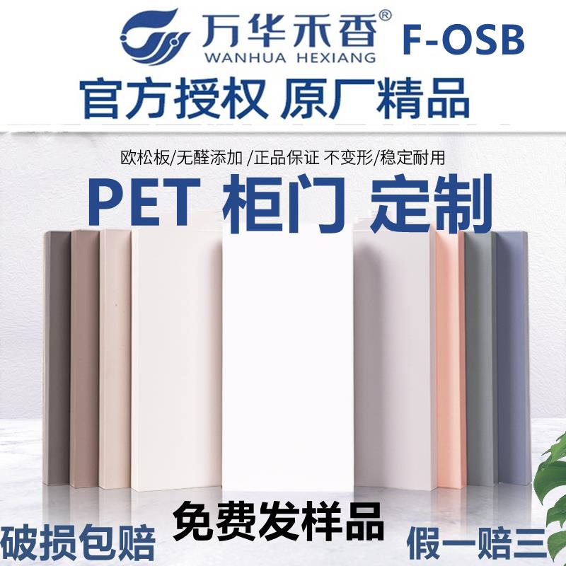 pet柜门定制万华F-OSB欧松板精板肤感衣柜门定制平开门橱柜门定做 全屋定制 门板 原图主图