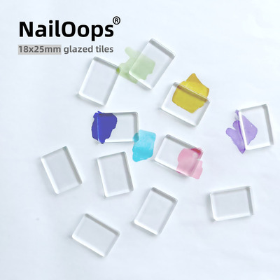 两面平美甲色卡双平面玻璃豆豆甲